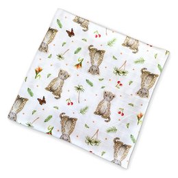 Baby leopardo in mussola XL - 120 cm
