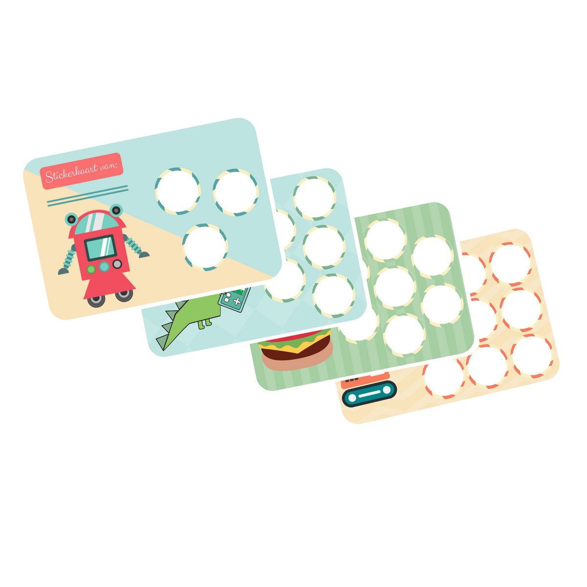 Beloningssysteem Zindelijkheid Jongen - Stickerkaarten en stickers