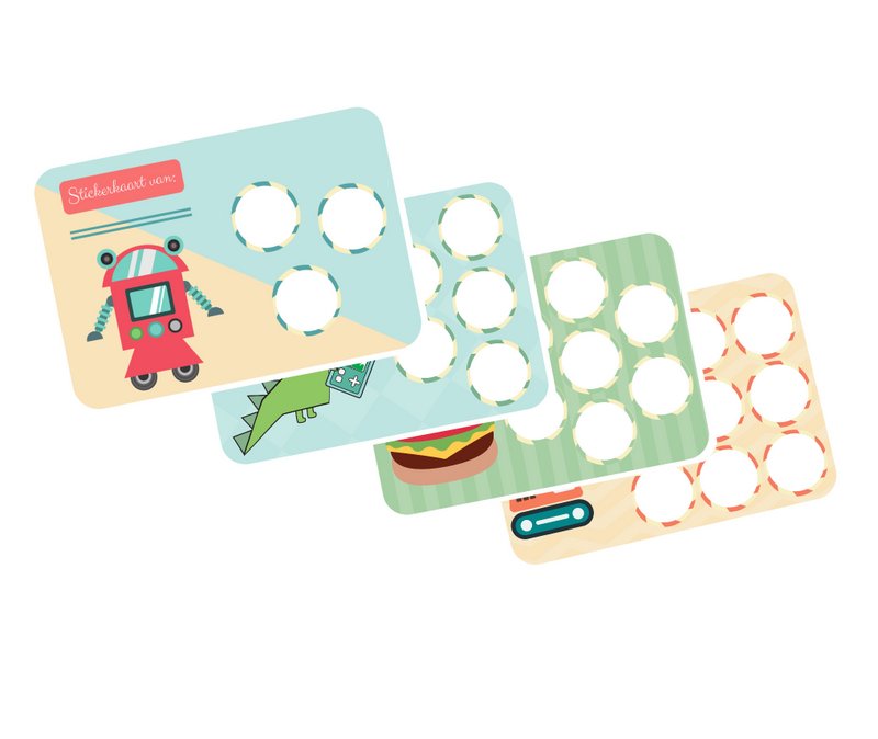 Beloningssysteem Zindelijkheid Jongen - Stickerkaarten en stickers