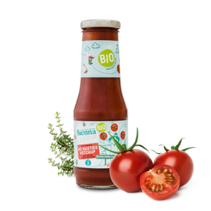 KETCHUPSAUS VOOR KINDEREN - 100% BIOLOGISCH - GEEN TOEVOEGINGEN - 3X MINDER SUIKER - 300G