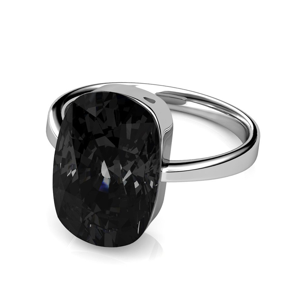 Bague Classic – Argenté et Noir