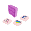 PIXIE CREW badge UNICORN motiv PINK
