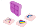 PIXIE CREW badge UNICORN motiv PINK