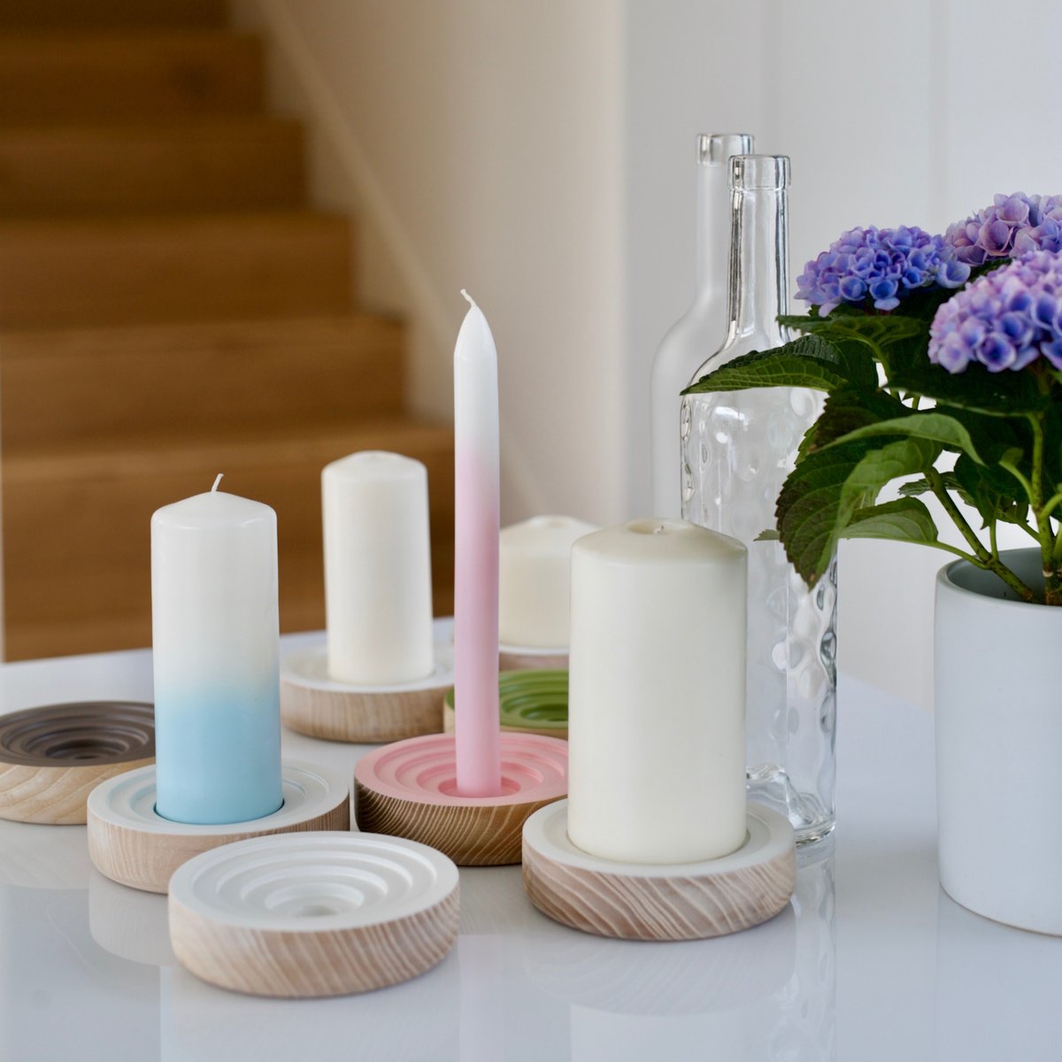Kerzenhalter CANDLE WOOGIE grün
