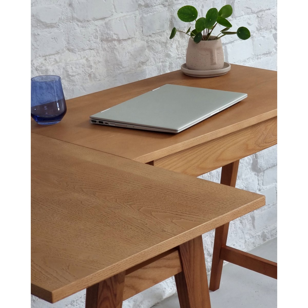 LUKA Ashwood L-Shaped Desk Left/Right Handed