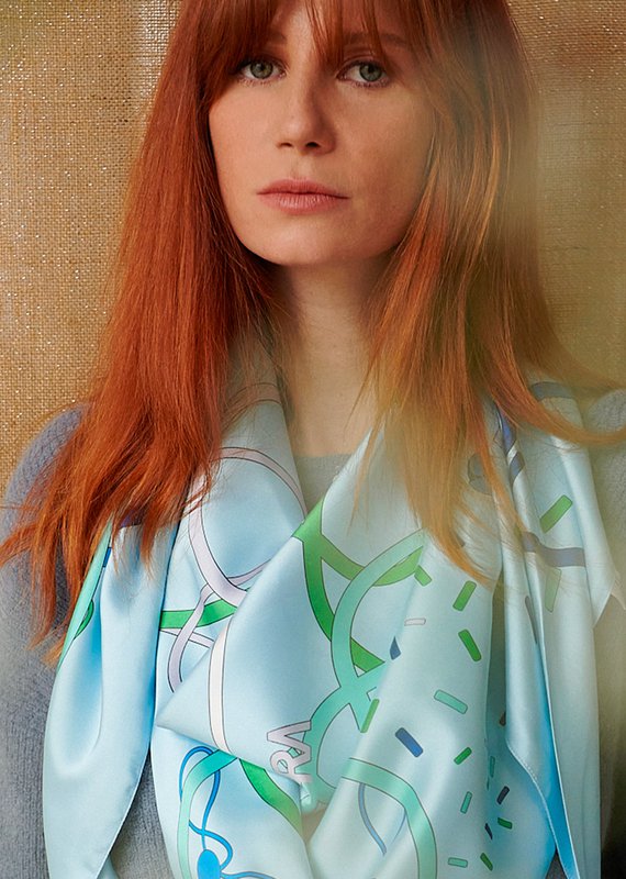 Foulard Triangle géant « La douceur »