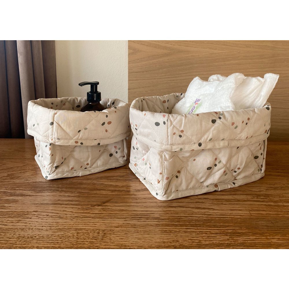Kres padded storage basket Dots large