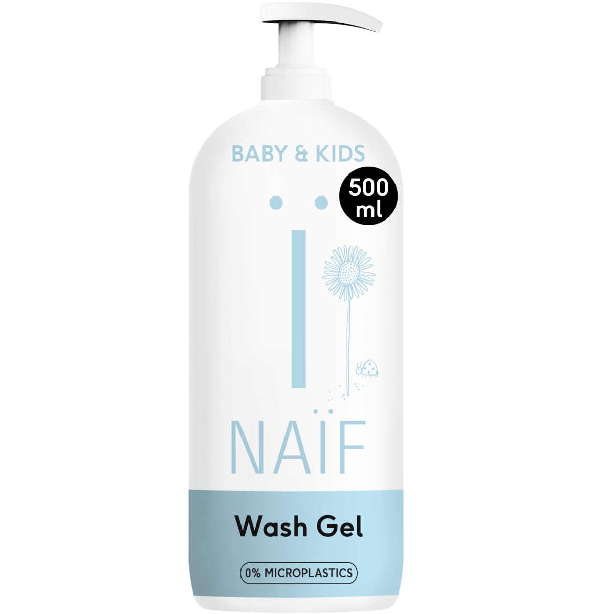 Naïf Reinigende Wasgel voor Baby & Kids 500ML bottle