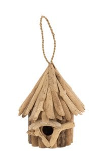 J-Line Vogelhaus – Holz – Natur – klein