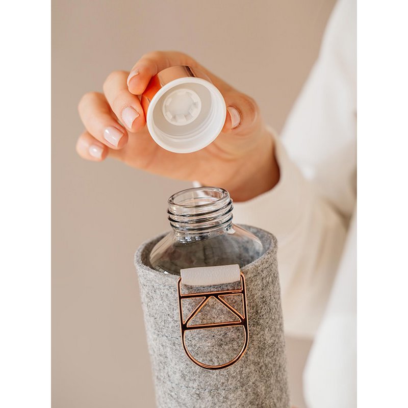 EQUA Glass Bottle With Felt Cover