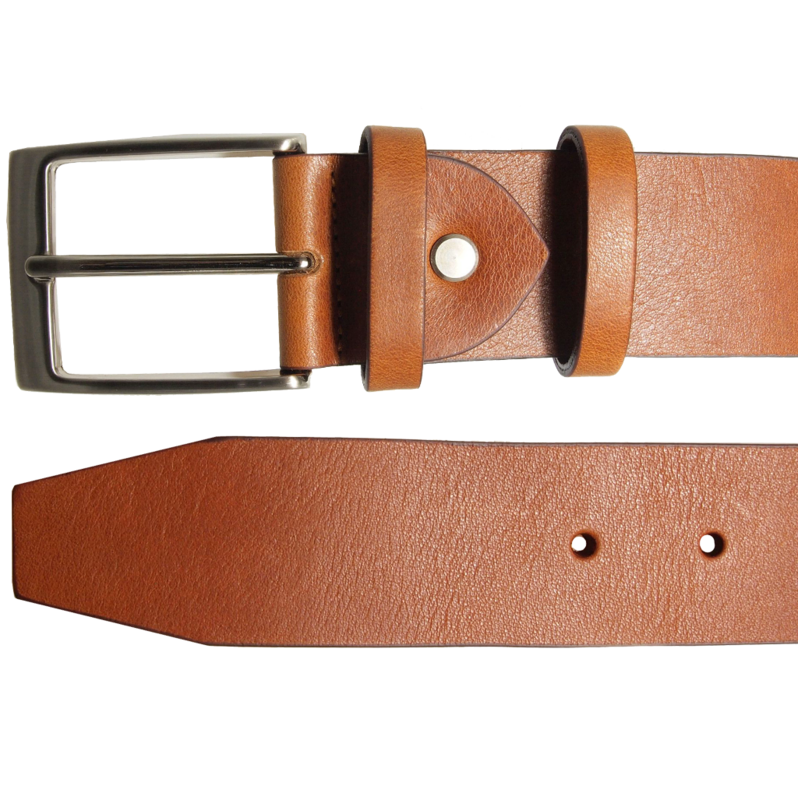 Ceinture Cuir Bride 40 mm Fauve