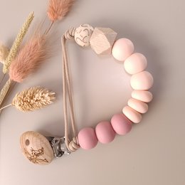 Attache-tétine Rose