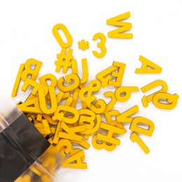 Modern magnetic letters - Unique Colors