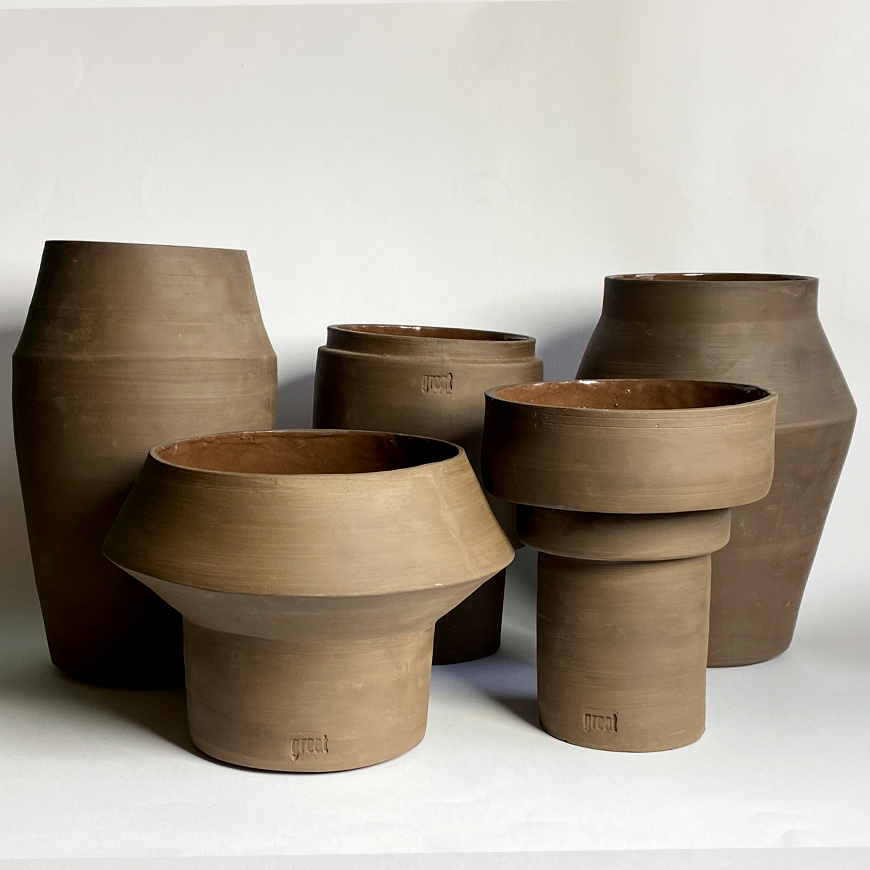 Lanikai Vase Naked | Ceramic | Plant pot |wabi sabi | Terracotta