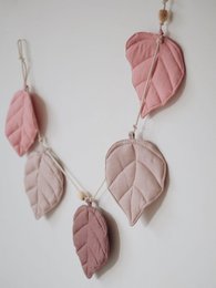 Guirlande de Lin « Rose » avec Feuilles