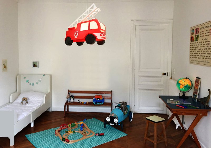 FIRE TRUCK CHILD HANGING LAMP