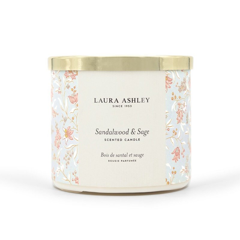 Scented candle Laura Ashley Sandalwood & Sage - 400g