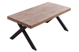 HEFBARE SALONTAFEL XENA RECHTE EIKEN HONING / ZWART BLAAD. OK1070 (8472)