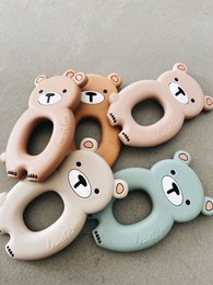 Big Bear Teether, leo et lea, Montessori, Hochet de Dentition, different colors