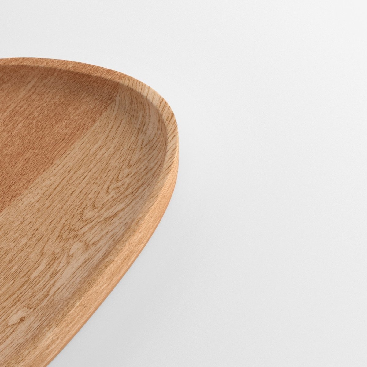 Juego de 2 bandejas Bolonia, en madera natural