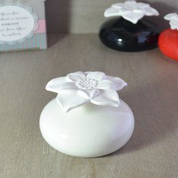 Difusor de Capilaridad - Narciso Blanco - en Cerámica - Difusión Saludable y Natural - Atmósfera Fragante - Idea de Regalo