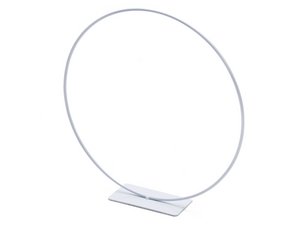 Metallring stehend, 30cm, weiß