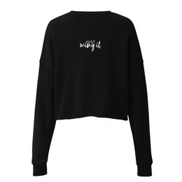 Live Bold Crop Sweatshirt - sweatshirt kvinder