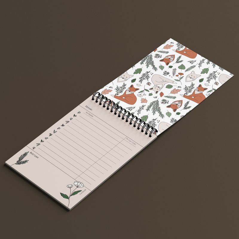 To Do List DIN A6, reliure à anneaux, Fuchs