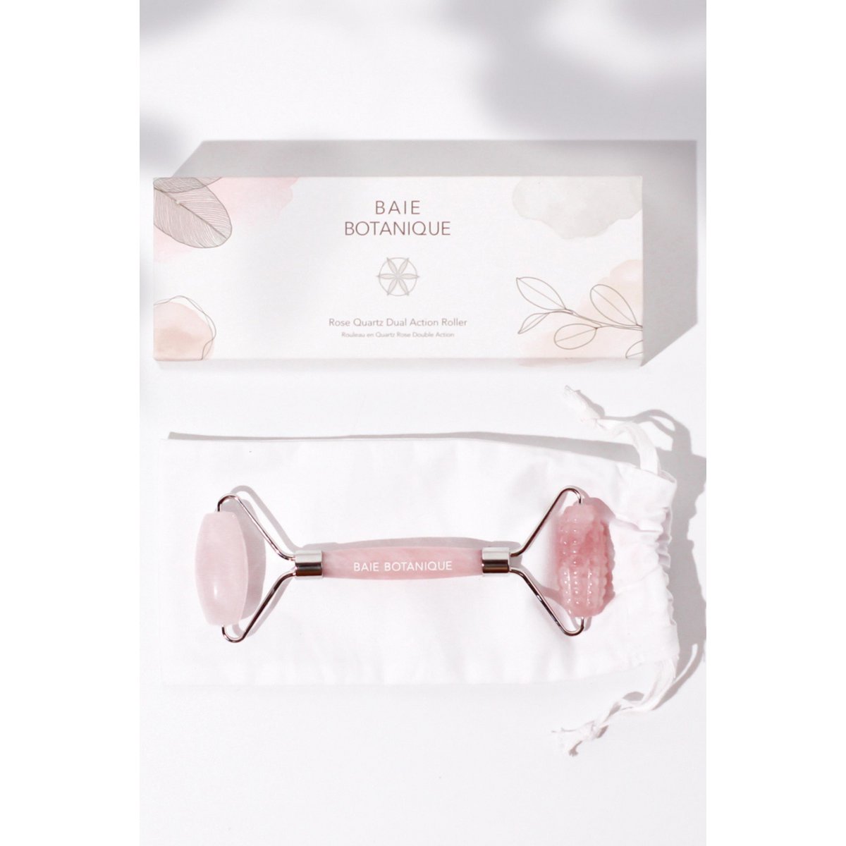 Rose Quartz Dual Action Roller