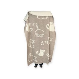 Legende kat plaid - 100% nz uld