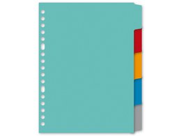Tabblad Kangaro A5 blanco karton 180grs 17r. 5dlg assorti