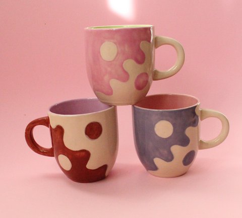 Yin Yang handgefertigte Keramiktasse