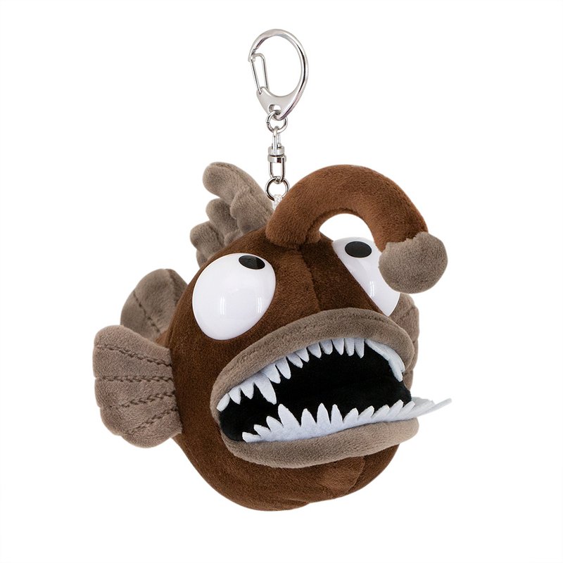 Plush Keychain, Orange Toys, Brown Anglerfish 15cm