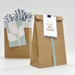 Kraft - Bolsillos en bloque forrados