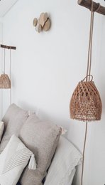 Ayana Rattan Lampshade Natural Cross - S