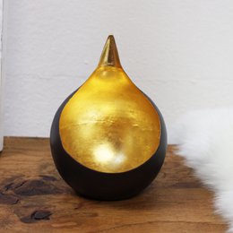 Tealight bowl Bola bronze / golden 15cm