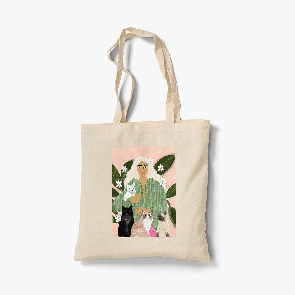 Crazy Cat Lady - Bolsa de tela ecológica