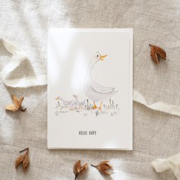 Wenskaart · Hallo schatje | gans