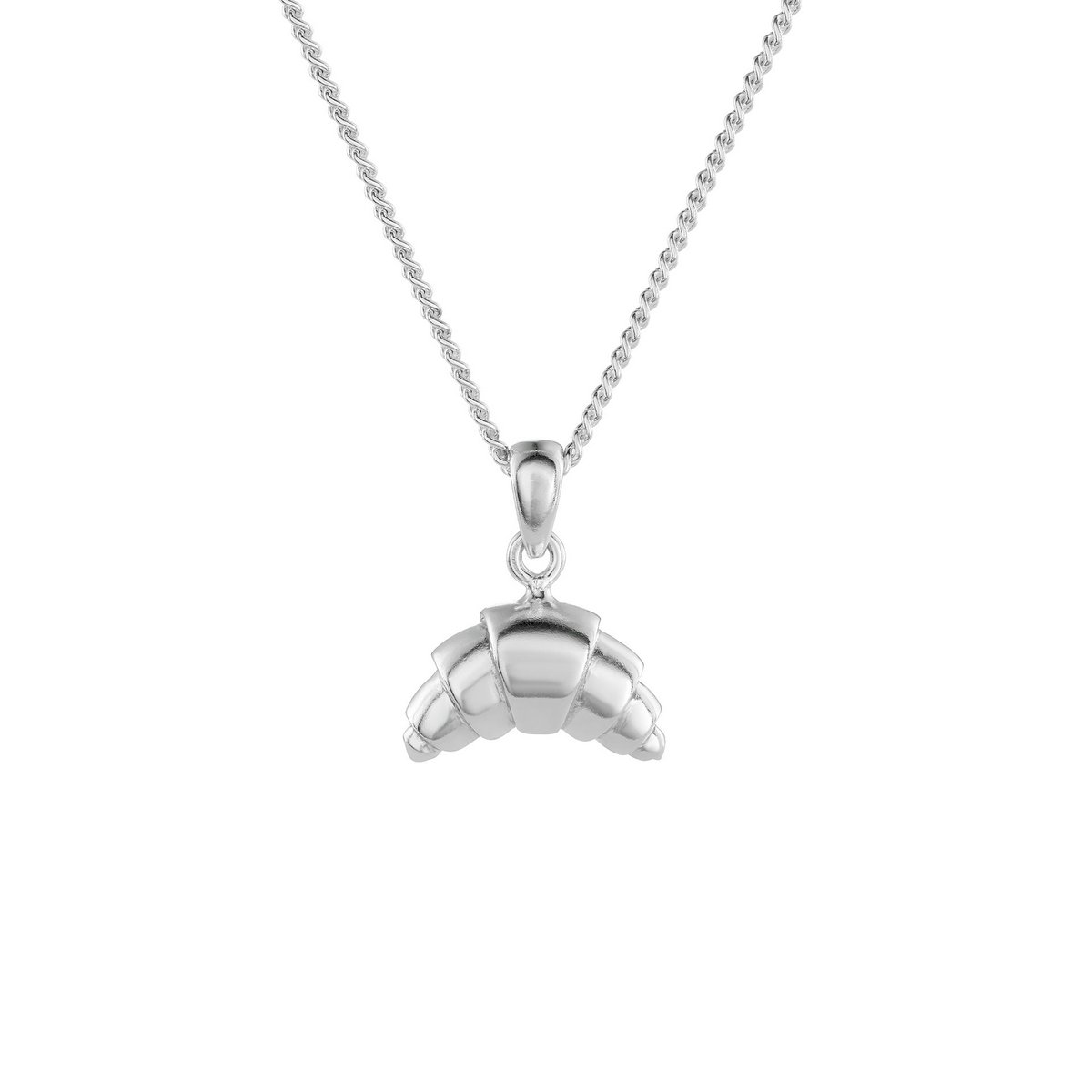 Croissant Necklace Silver
