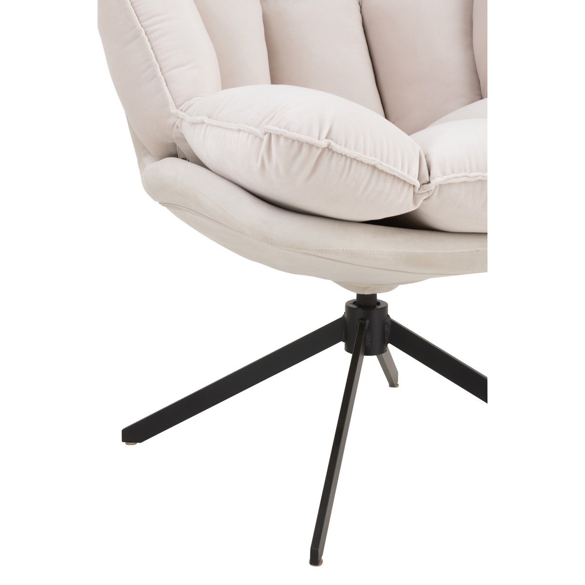 Krzesło J-Line Relax Cushion On Frame - tkanina/metal - beż