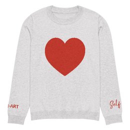 Heart - Pull col rond tricoté BLEACH