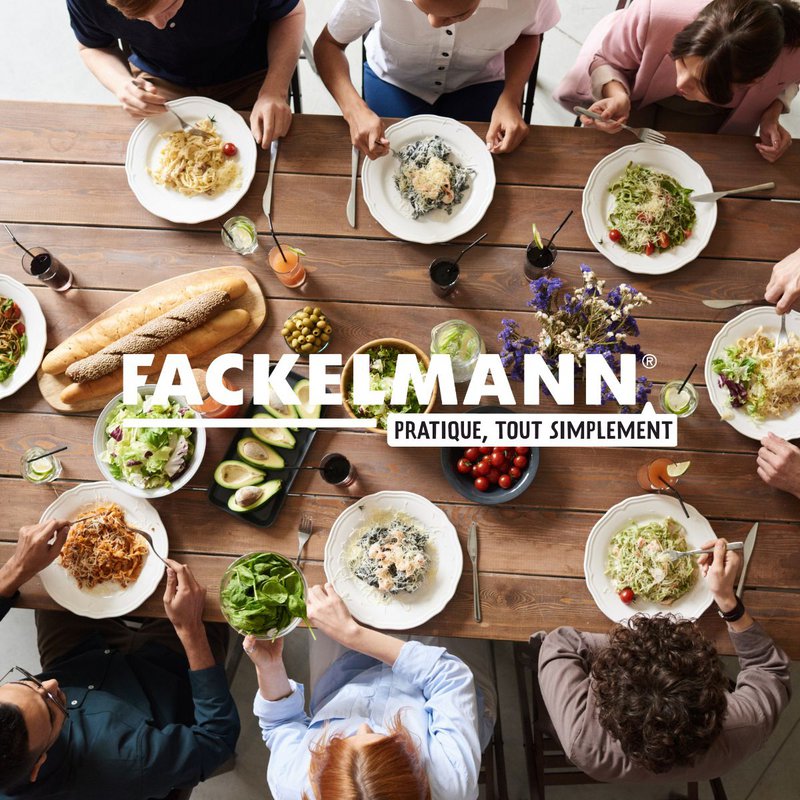 Sæt med 9 Fackelmann Oval køkkenredskaber i rustfrit stål