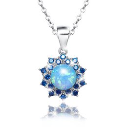Blue star necklace