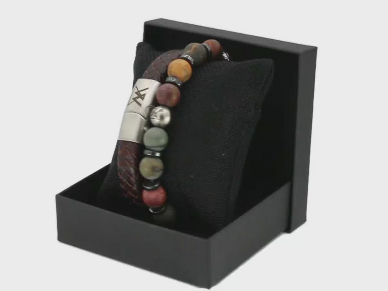 Læderarmbånd 12mm - Med kollektion