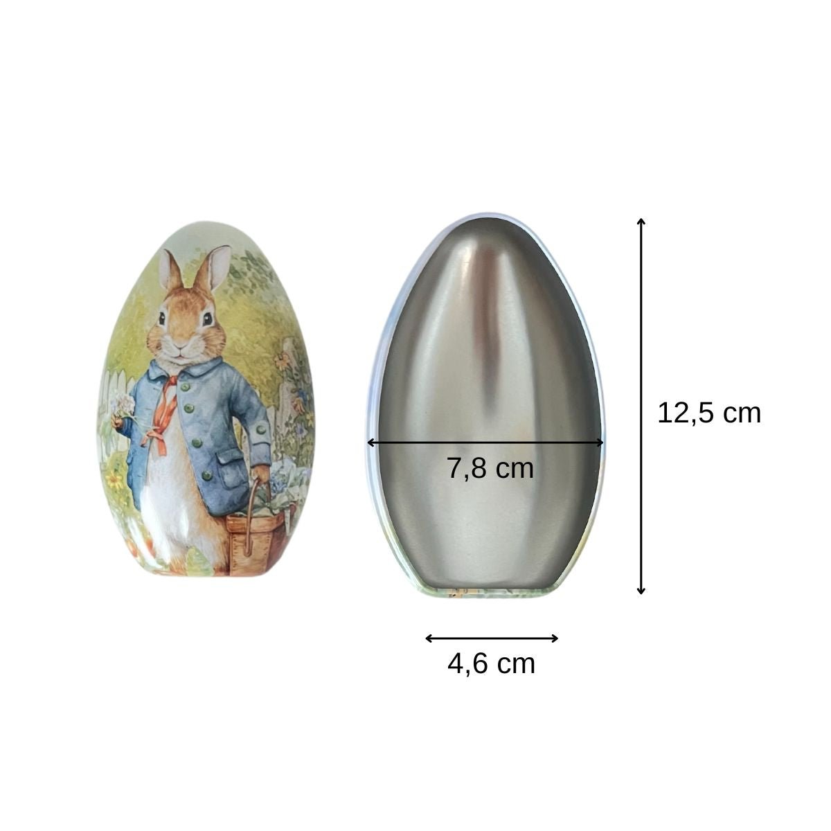 Paasei om te vullen 12,5 cm Fackelmann Pasen