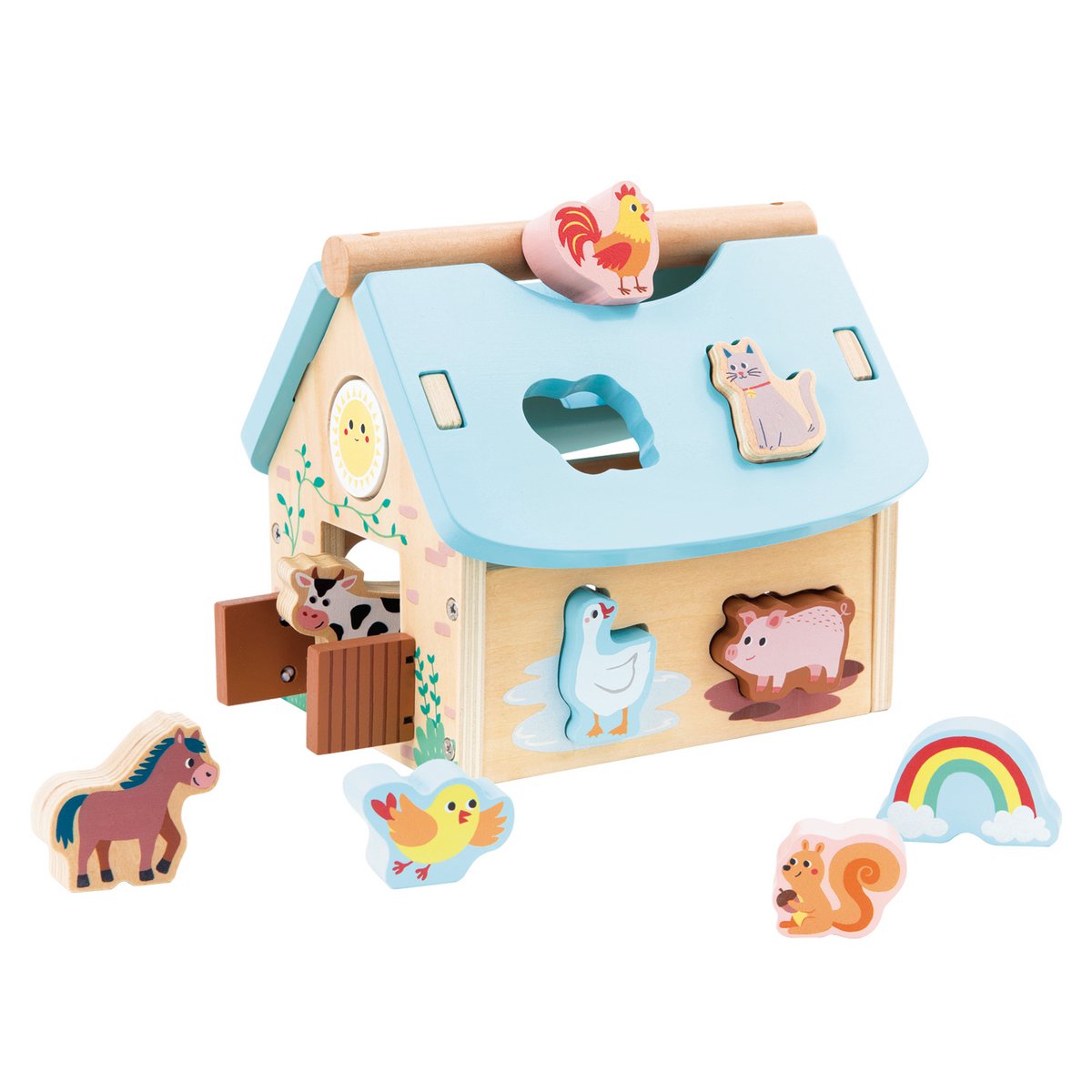 Granja clasificadora de formas de madera Lelin®
