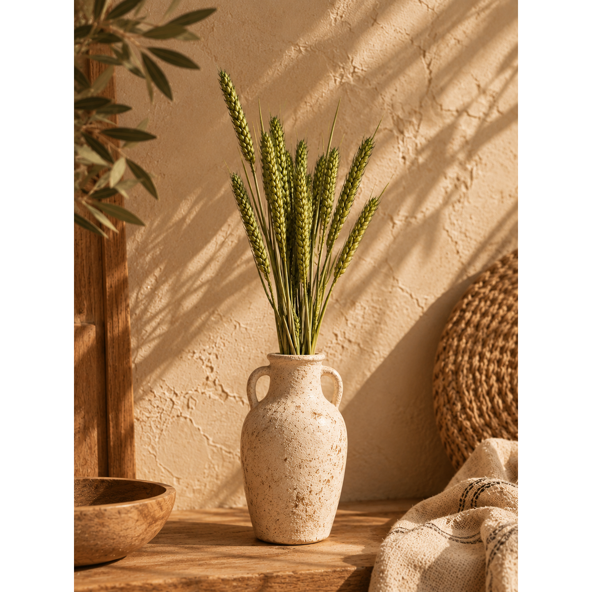 Wheat Green Dried Flowers