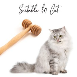 Rullo massaggiatore in legno per cani, gatti, cavalli, spazzola da massaggio