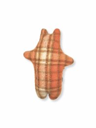 Flodhest krammetøj - Vintage uldtæppe - Orange