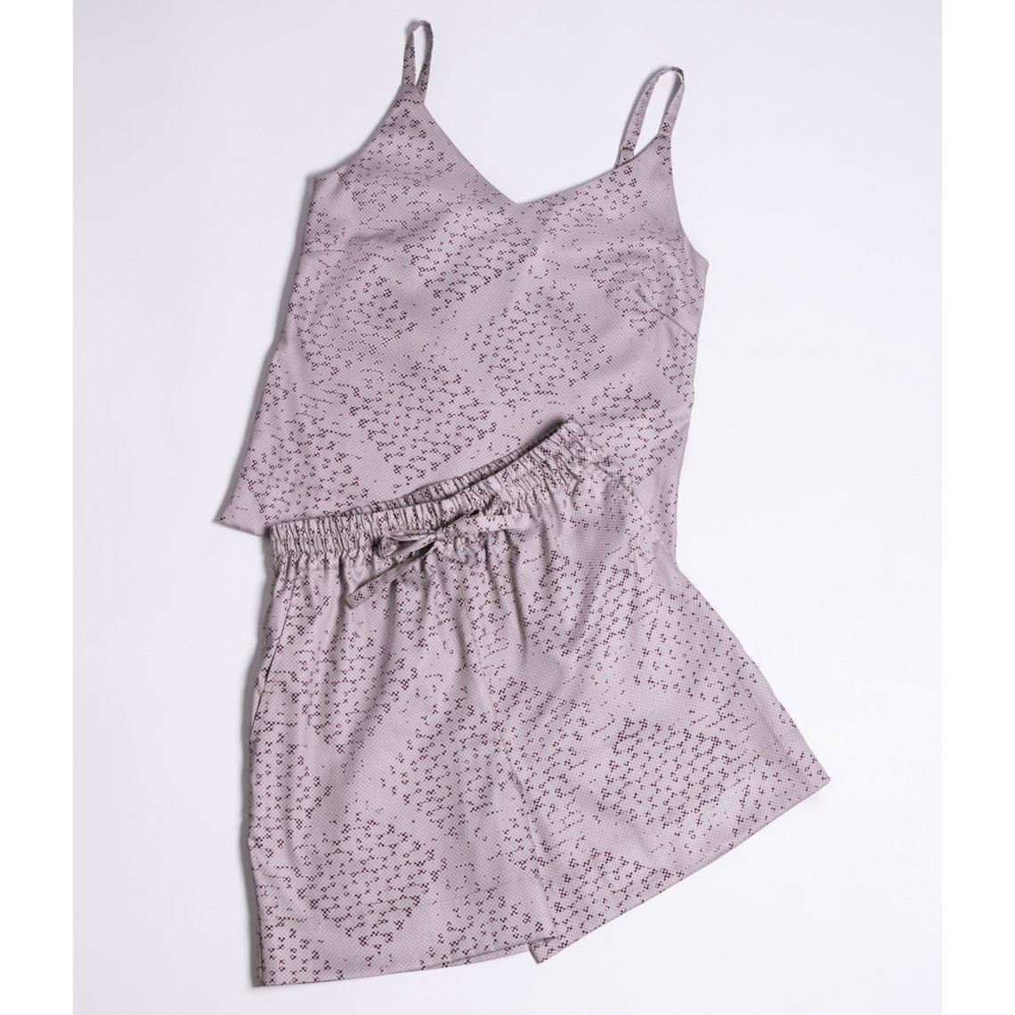 Conjunto dos piezas Mesh Almond (blusa+short)